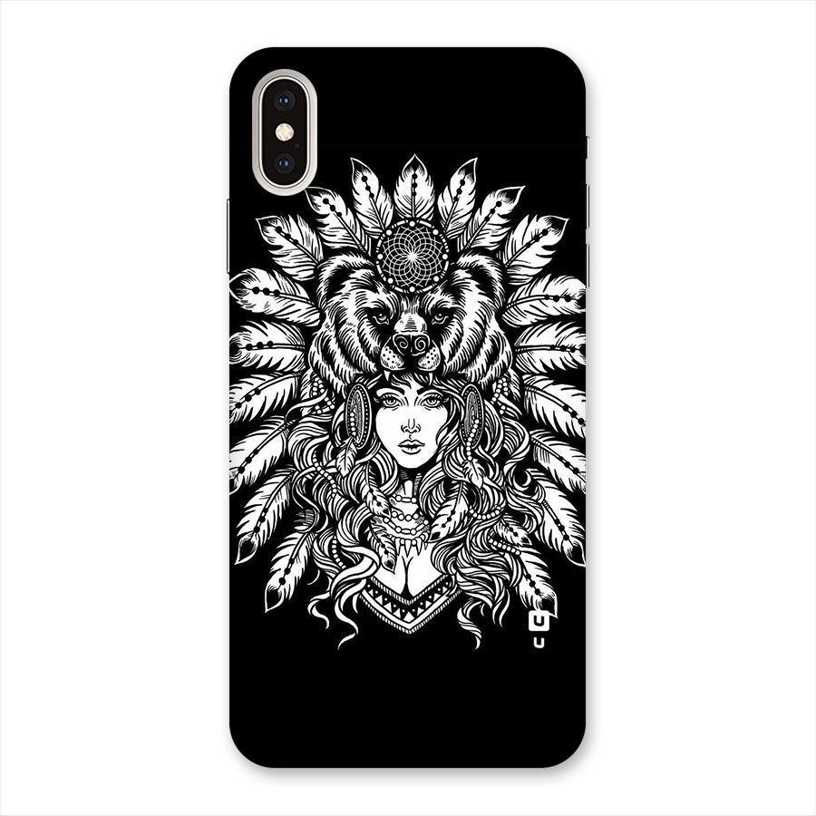 Girl Pattern Art Back Case for iPhone XS Max