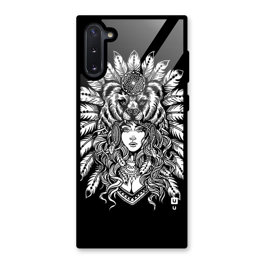 Girl Pattern Art Glass Back Case for Galaxy Note 10