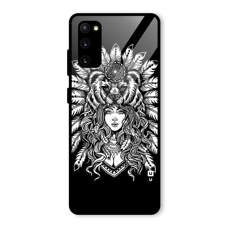 Girl Pattern Art Glass Back Case for Galaxy S20 FE 5G