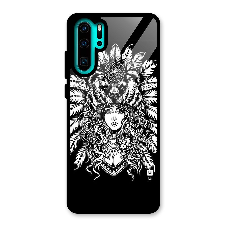Girl Pattern Art Glass Back Case for Huawei P30 Pro