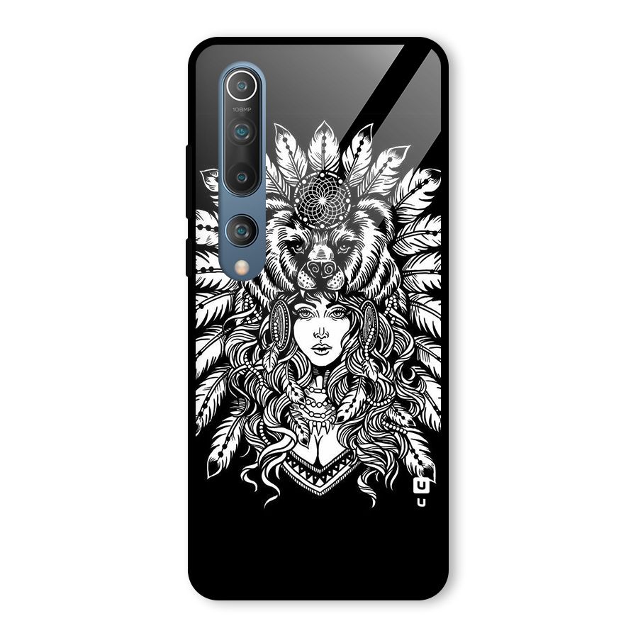 Girl Pattern Art Glass Back Case for Mi 10