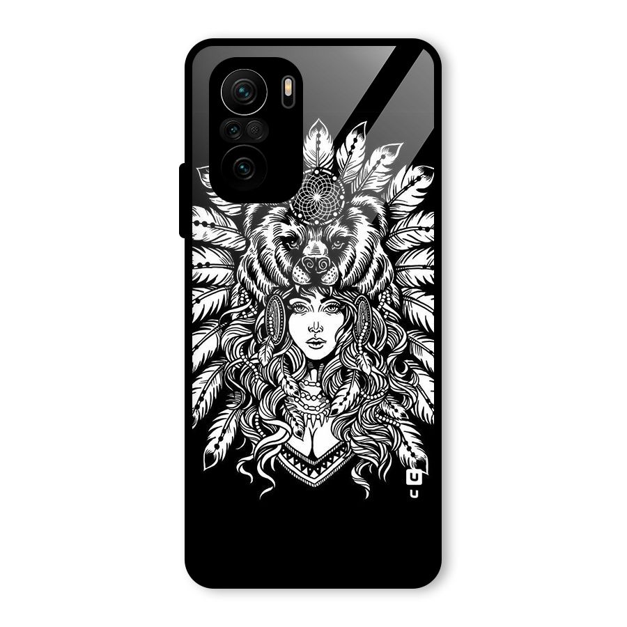 Girl Pattern Art Glass Back Case for Mi 11x