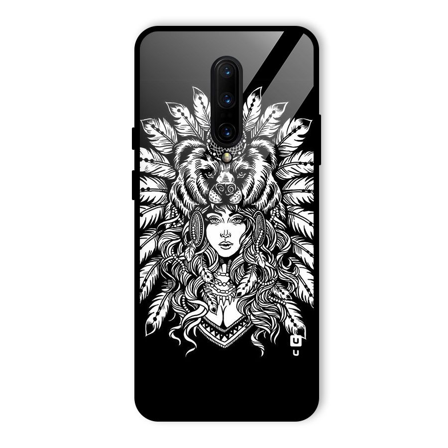 Girl Pattern Art Glass Back Case for OnePlus 7 Pro