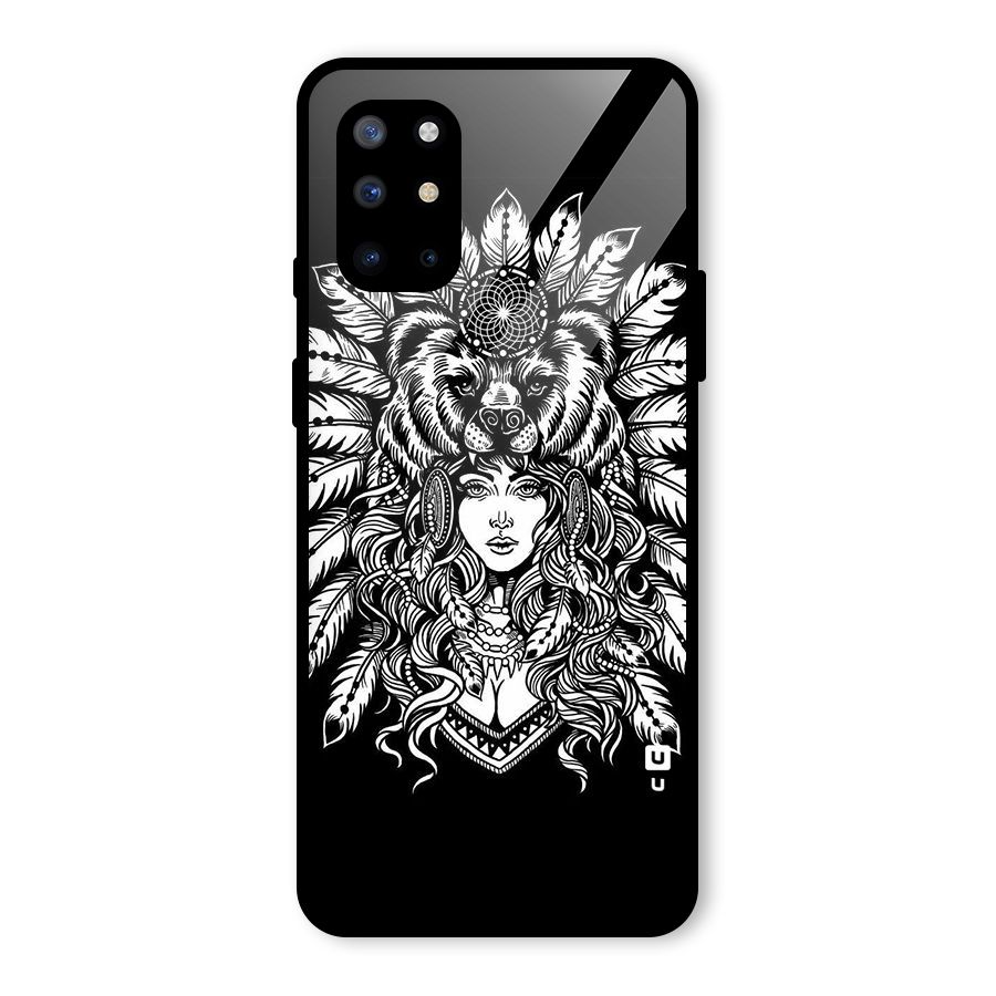 Girl Pattern Art Glass Back Case for OnePlus 8T