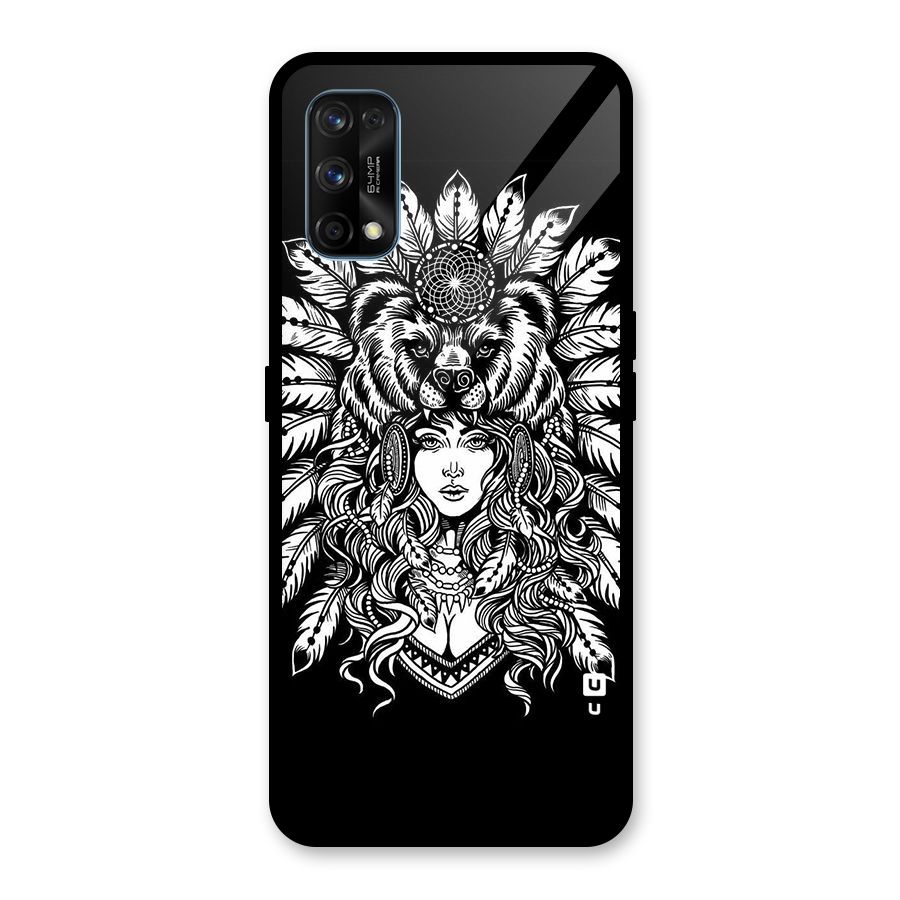 Girl Pattern Art Glass Back Case for Realme 7 Pro
