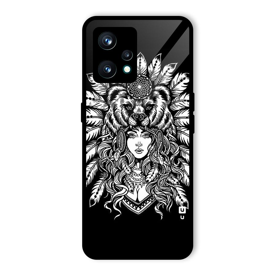 Girl Pattern Art Glass Back Case for Realme 9 Pro Plus 5G