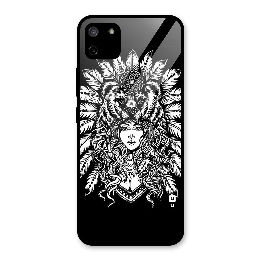 Girl Pattern Art Glass Back Case for Realme C11