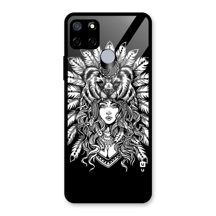 Girl Pattern Art Glass Back Case for Realme C12