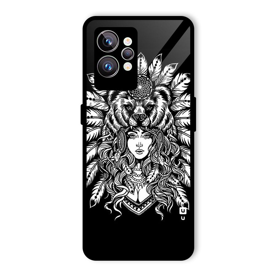 Girl Pattern Art Glass Back Case for Realme GT2 Pro