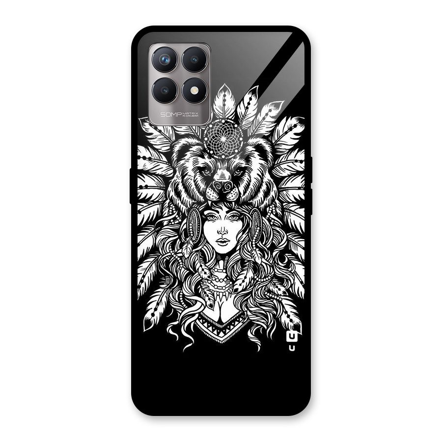 Girl Pattern Art Glass Back Case for Realme Narzo 50