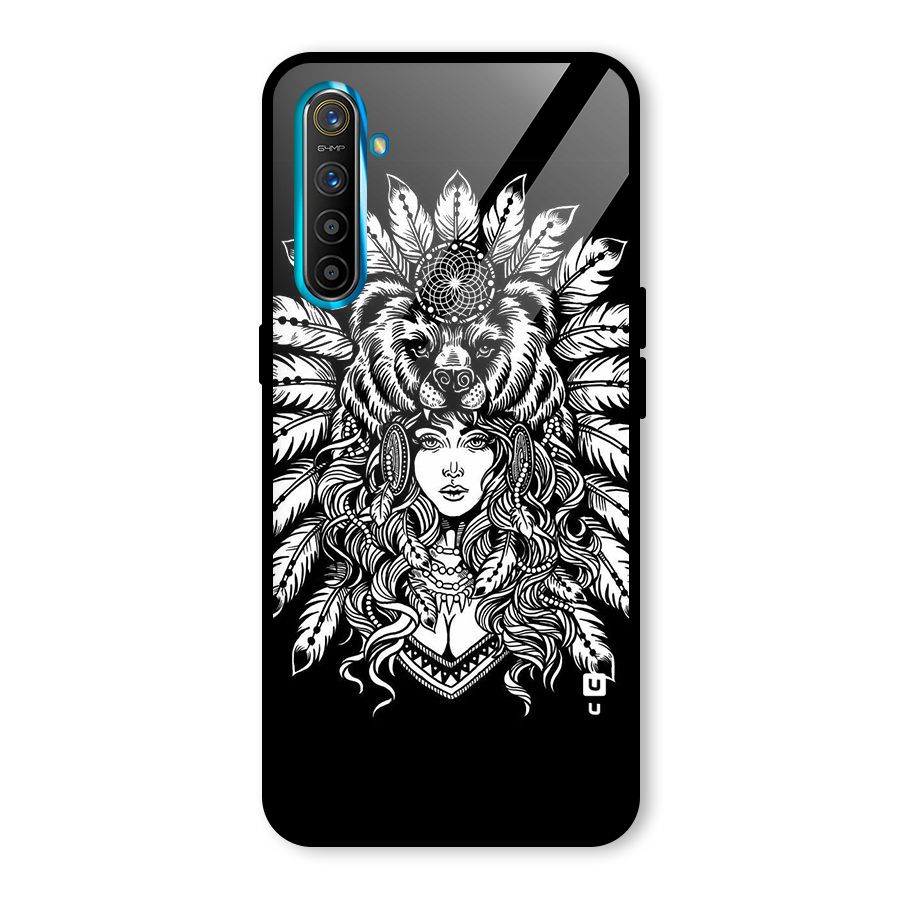 Girl Pattern Art Glass Back Case for Realme X2