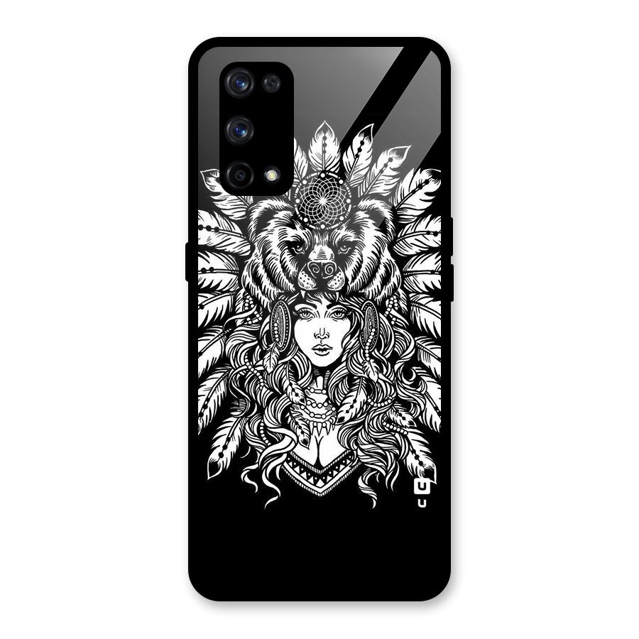 Girl Pattern Art Glass Back Case for Realme X7 Pro