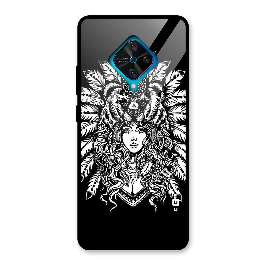 Girl Pattern Art Glass Back Case for Vivo S1 Pro