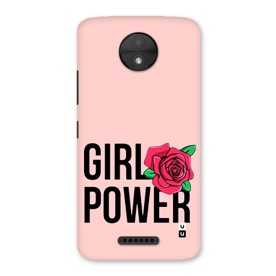 Girl Power Back Case for Moto C