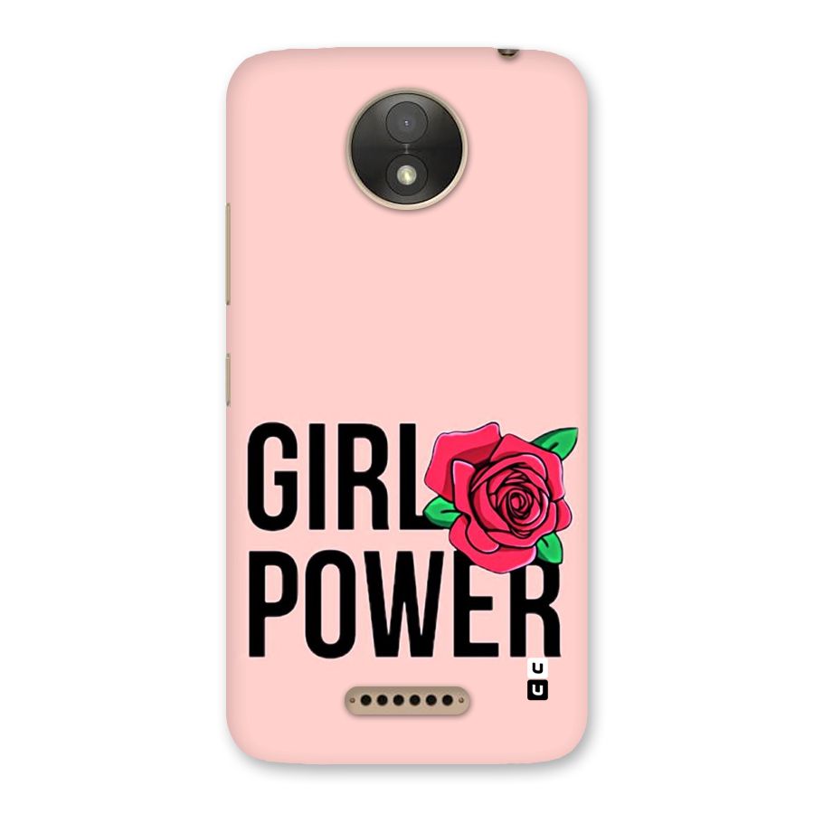 Girl Power Back Case for Moto C Plus