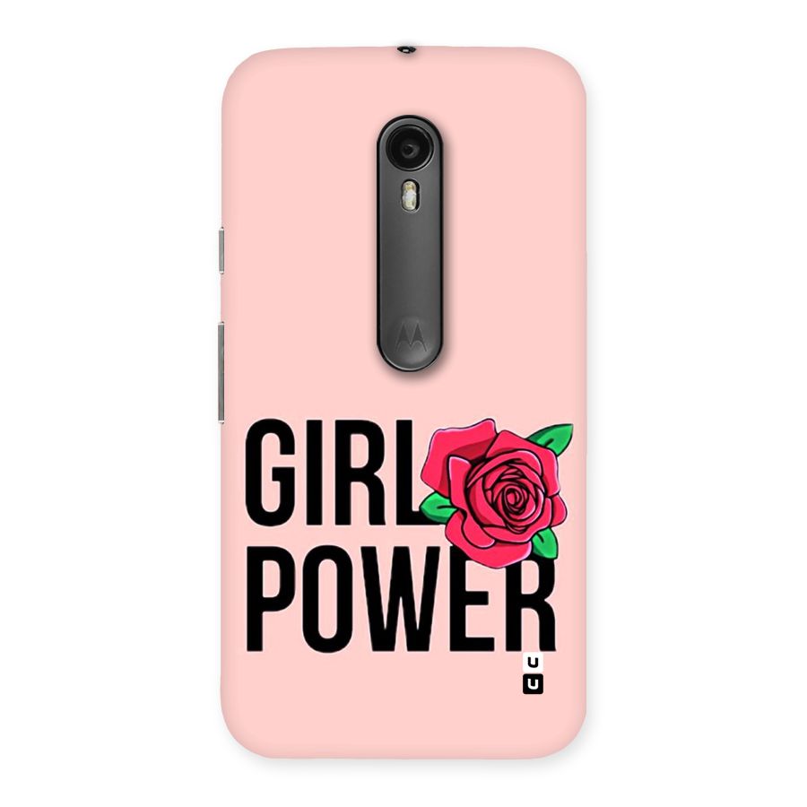 Girl Power Back Case for Moto G Turbo