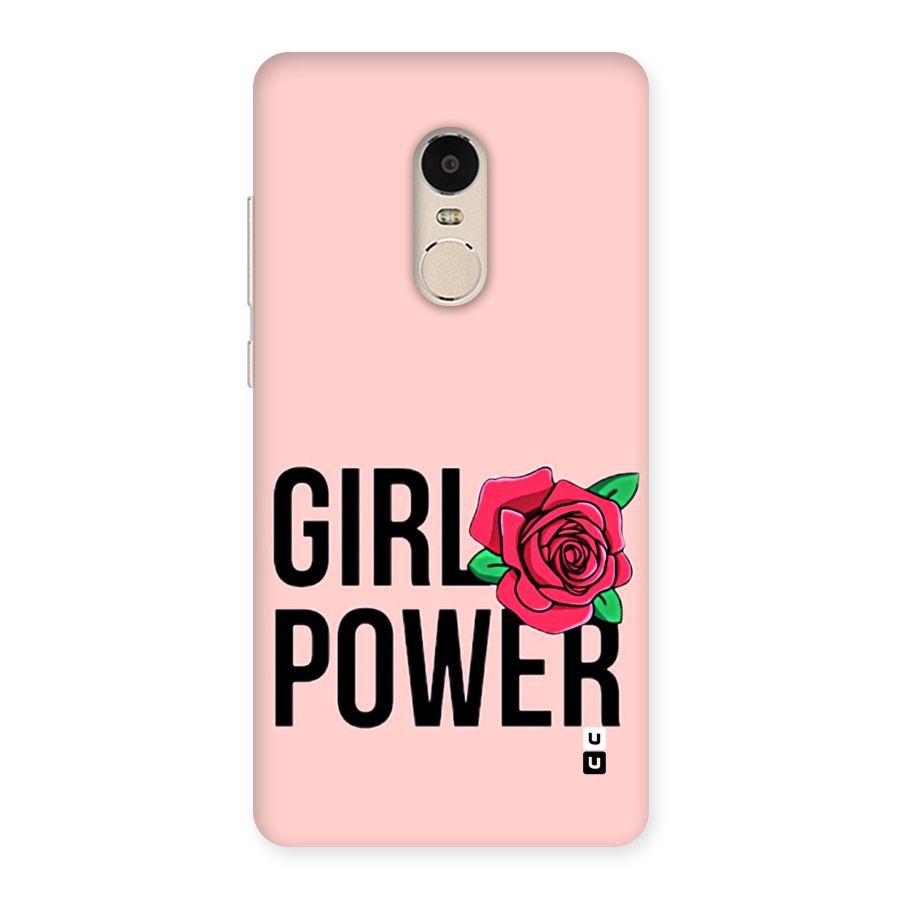 Girl Power Back Case for Xiaomi Redmi Note 4