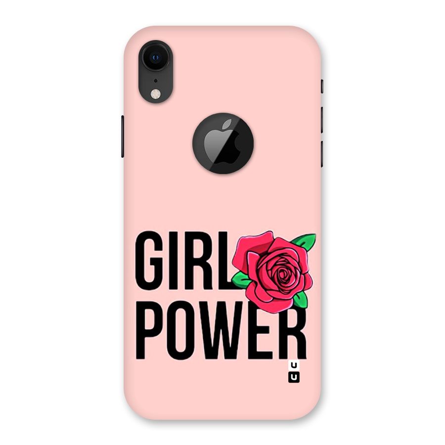 Girl Power Back Case for iPhone XR Logo Cut