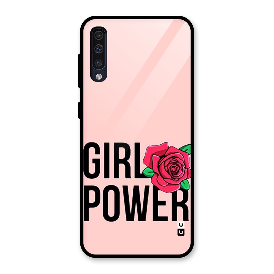 Girl Power Glass Back Case for Galaxy A50