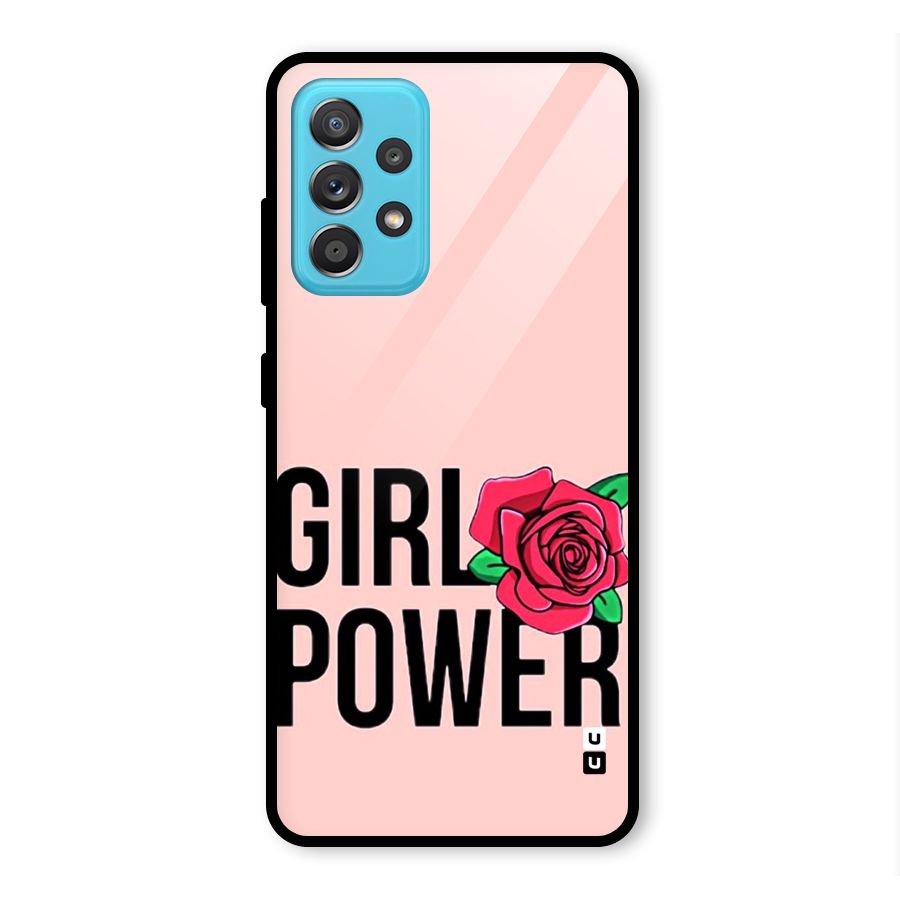 Girl Power Glass Back Case for Galaxy A52