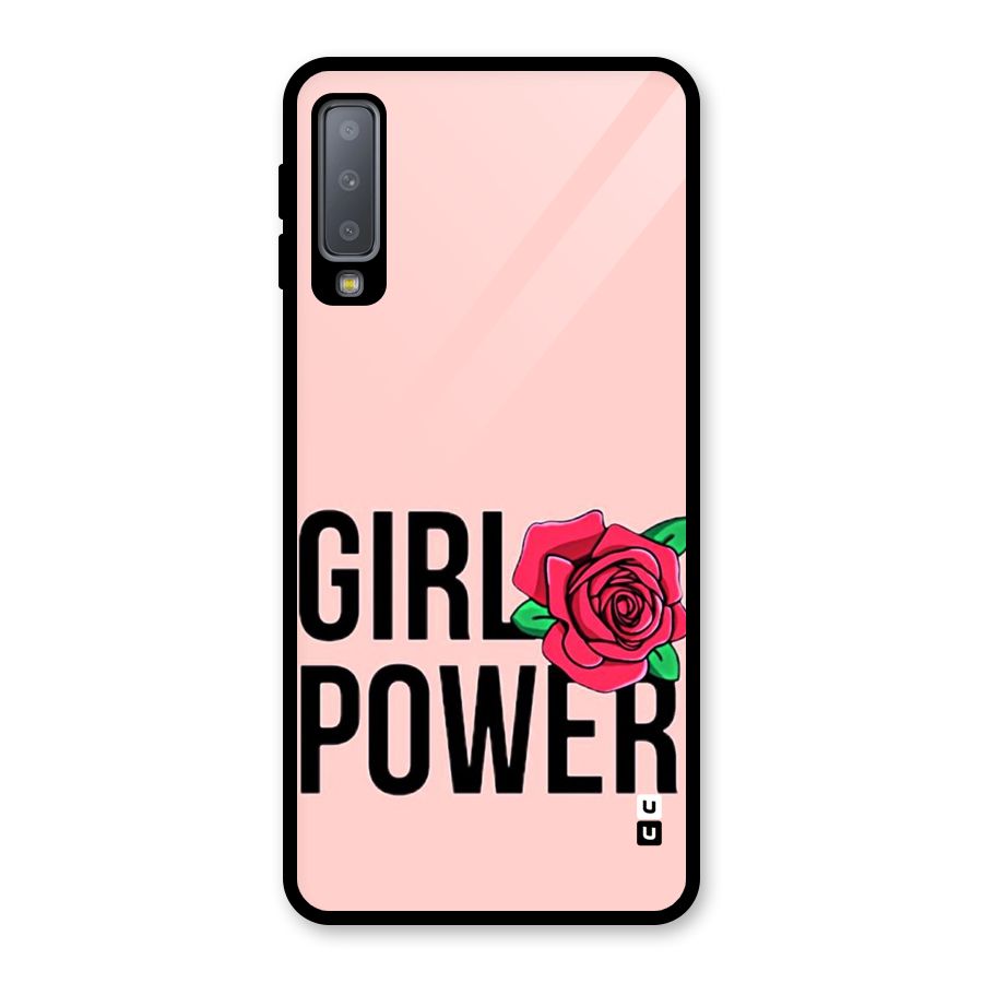 Girl Power Glass Back Case for Galaxy A7 (2018)