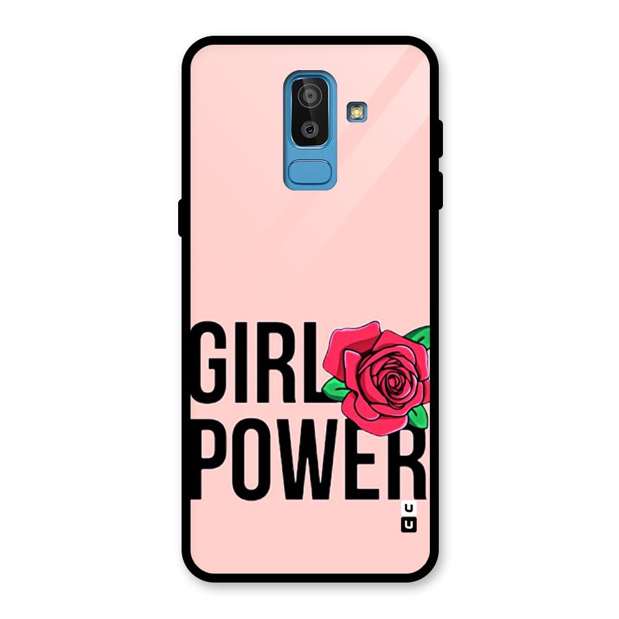 Girl Power Glass Back Case for Galaxy J8