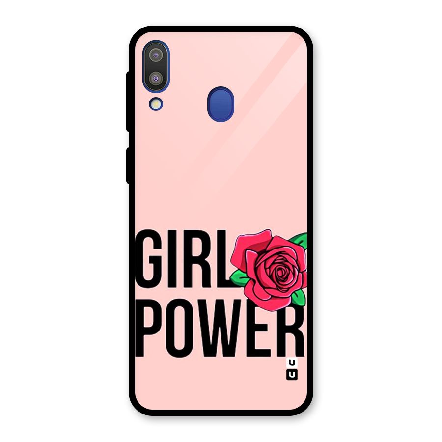 Girl Power Glass Back Case for Galaxy M20