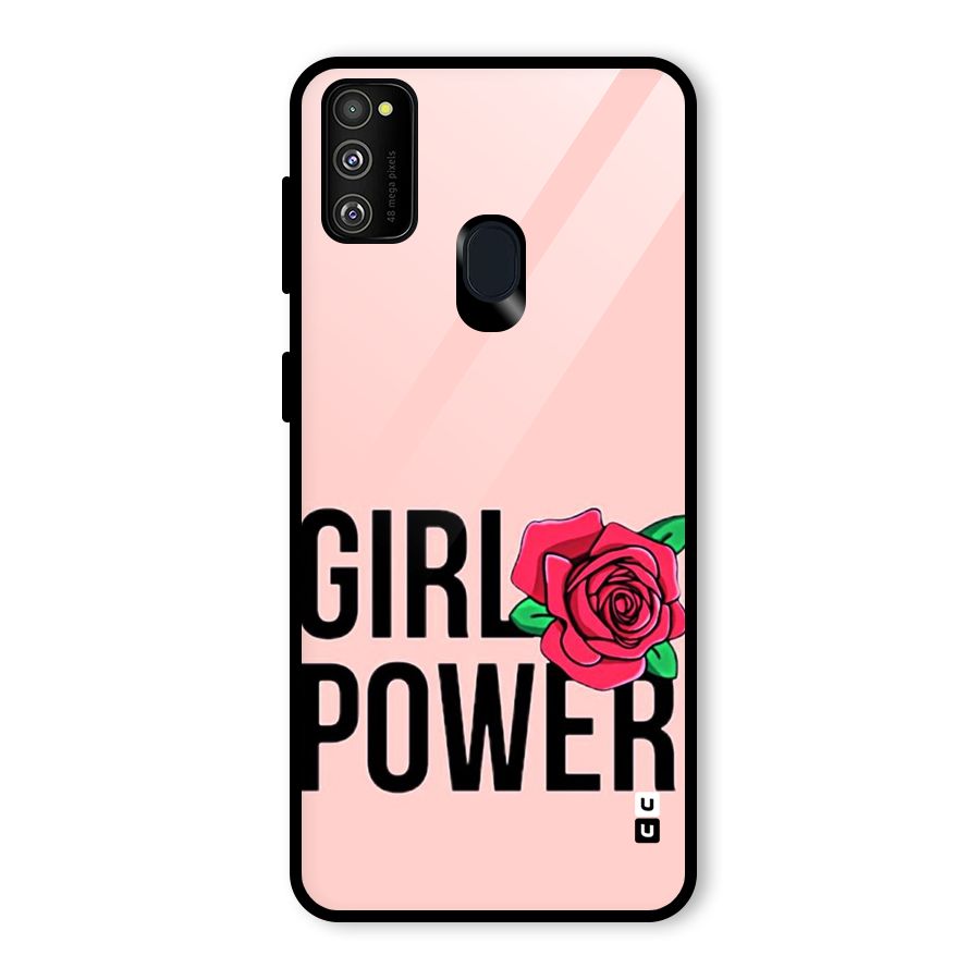 Girl Power Glass Back Case for Galaxy M30s