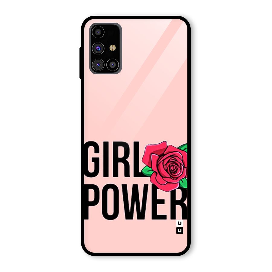 Girl Power Glass Back Case for Galaxy M31s
