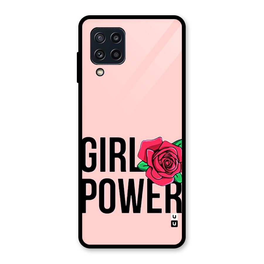 Girl Power Glass Back Case for Galaxy M32