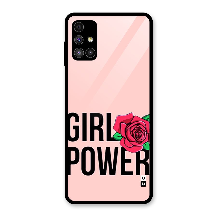 Girl Power Glass Back Case for Galaxy M51