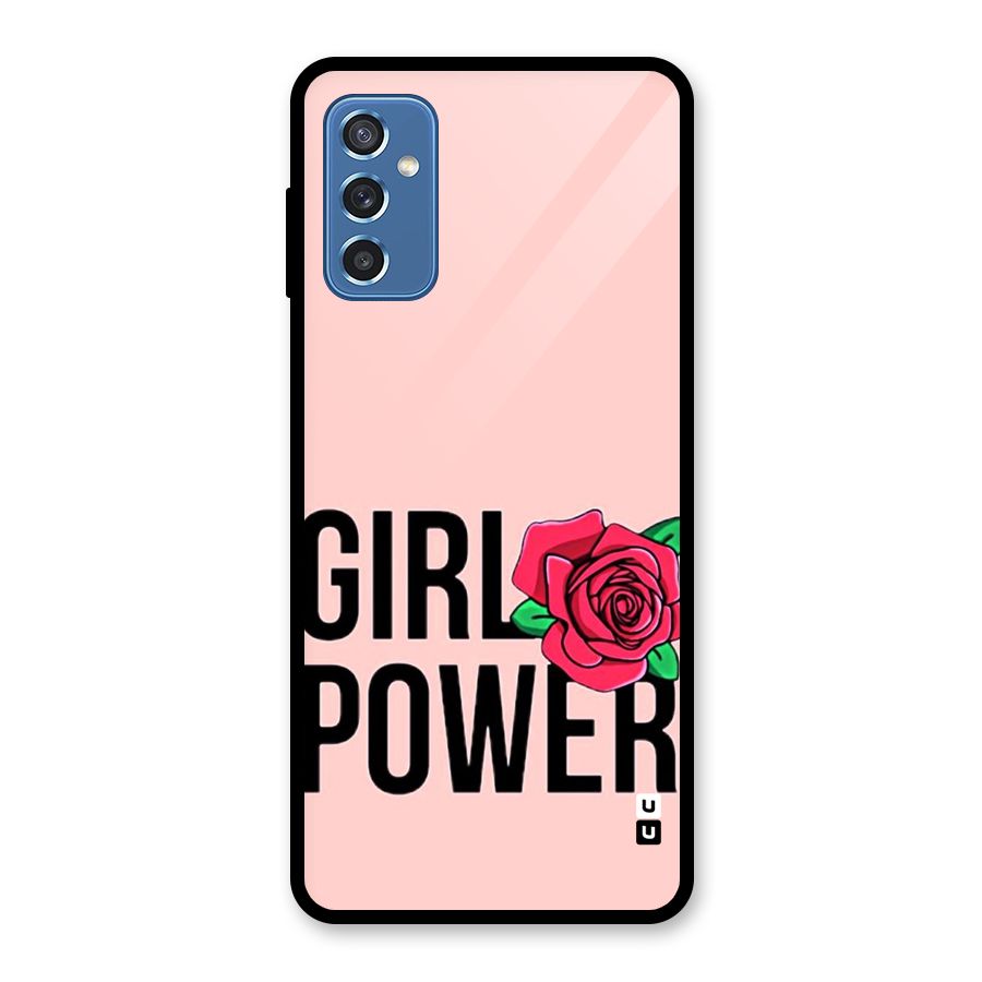 Girl Power Glass Back Case for Galaxy M52 5G