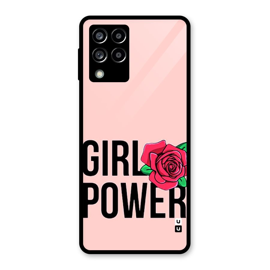 Girl Power Glass Back Case for Galaxy M53 5G