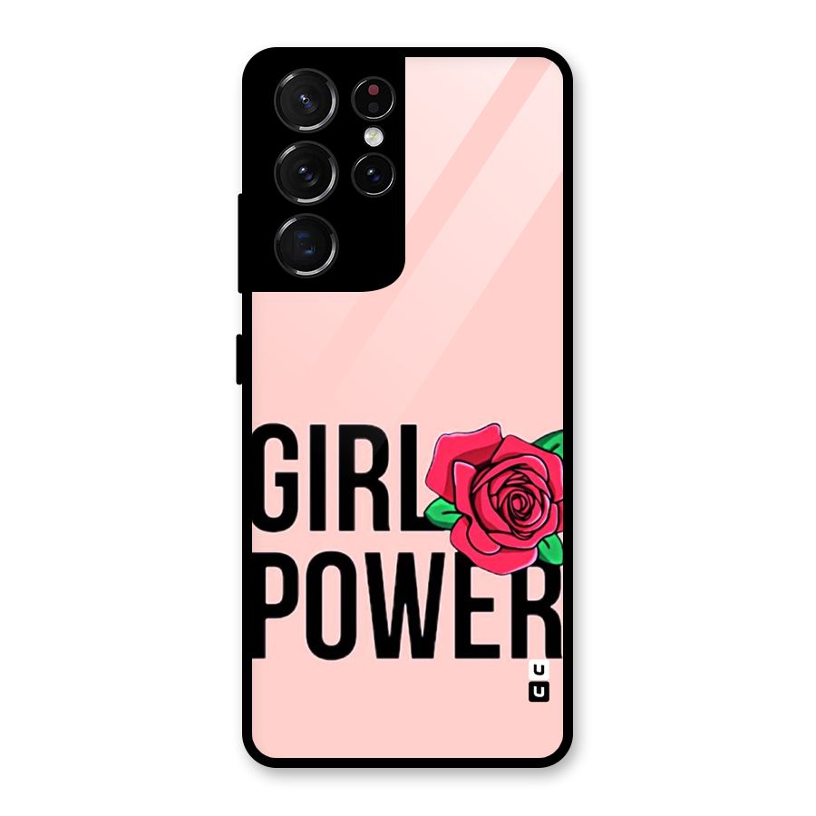 Girl Power Glass Back Case for Galaxy S21 Ultra 5G