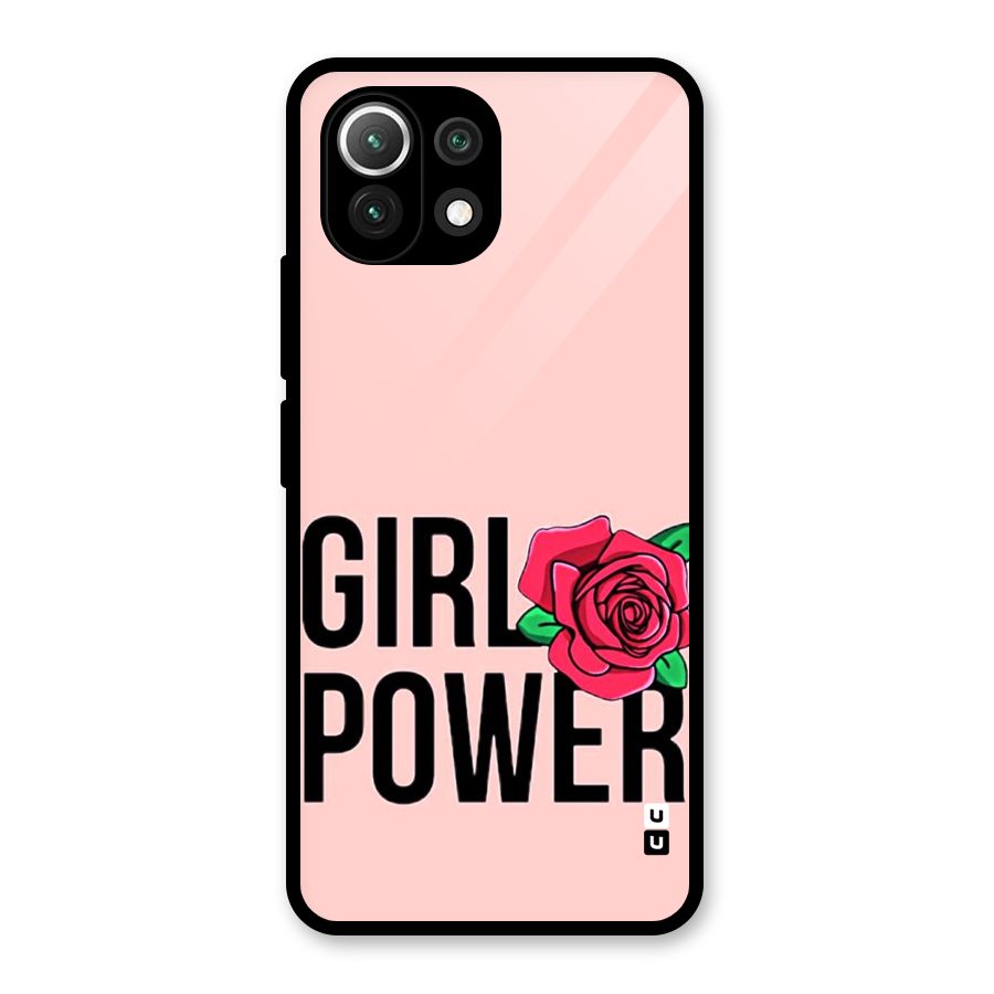 Girl Power Glass Back Case for Mi 11 Lite