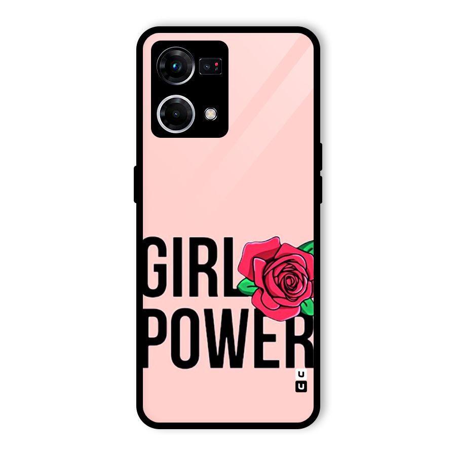 Girl Power Glass Back Case for Oppo F21 Pro 4G