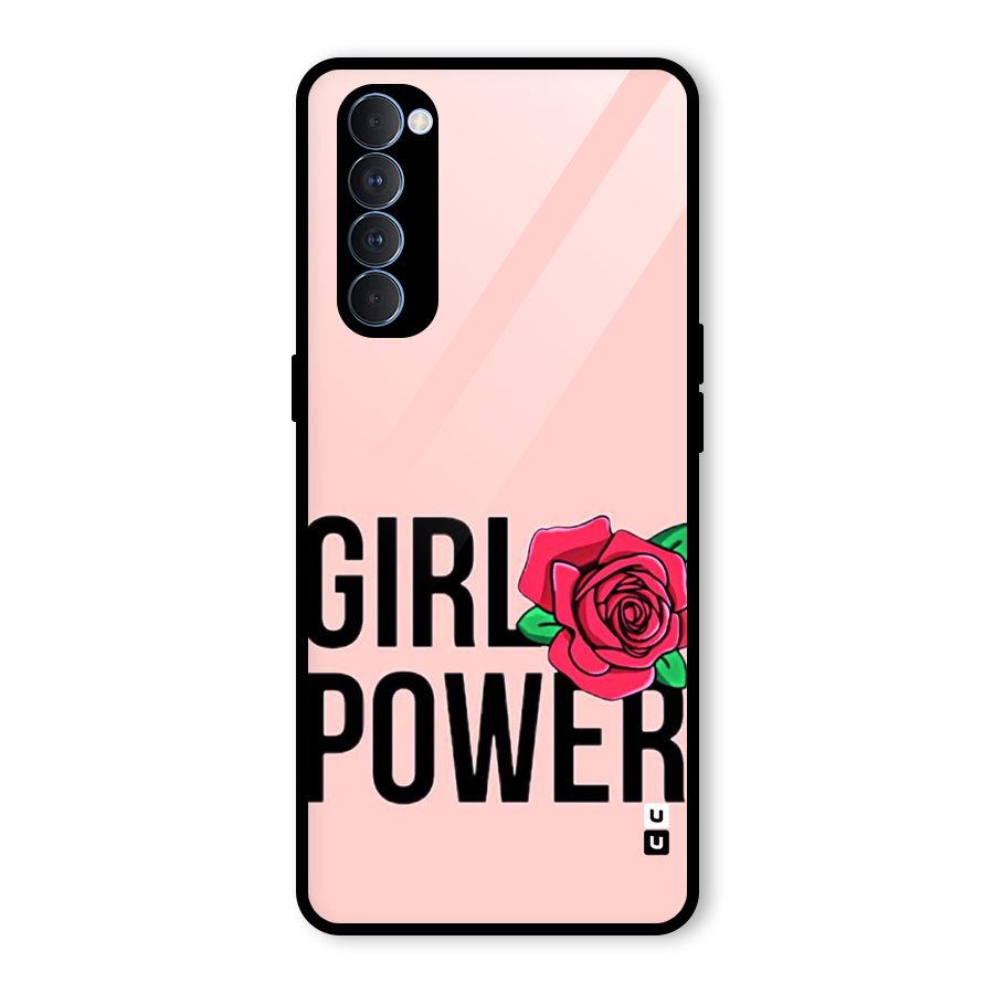 Girl Power Glass Back Case for Oppo Reno4 Pro