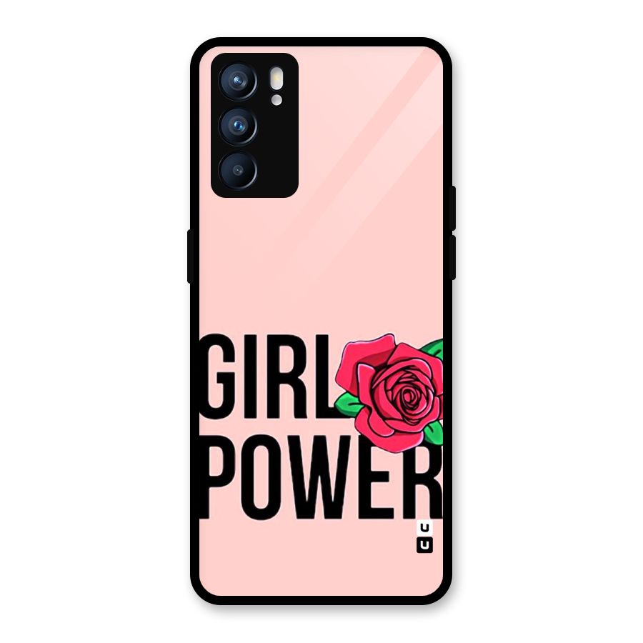 Girl Power Glass Back Case for Oppo Reno6 5G