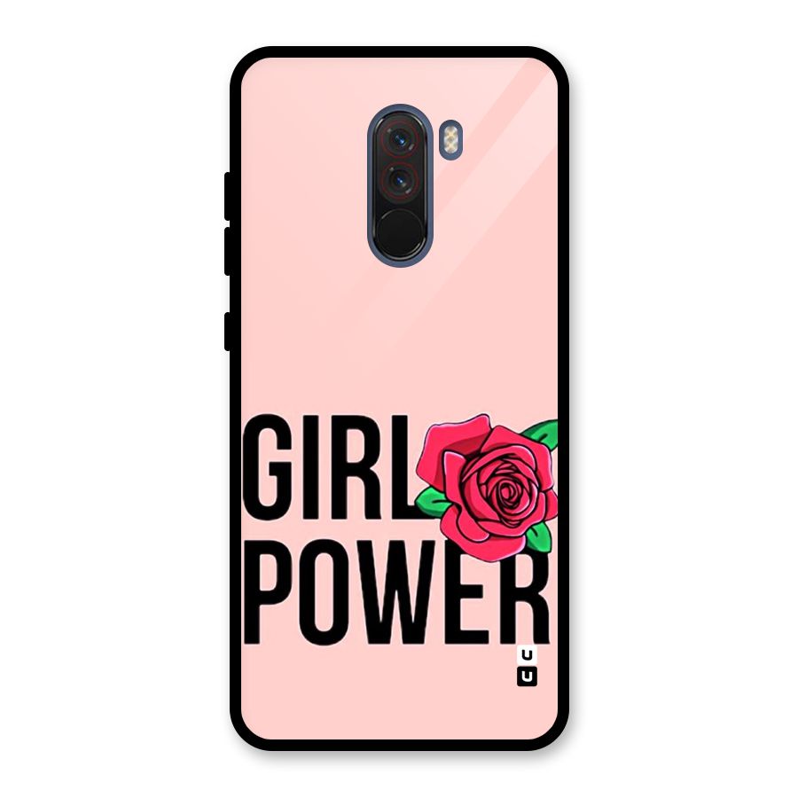 Girl Power Glass Back Case for Poco F1