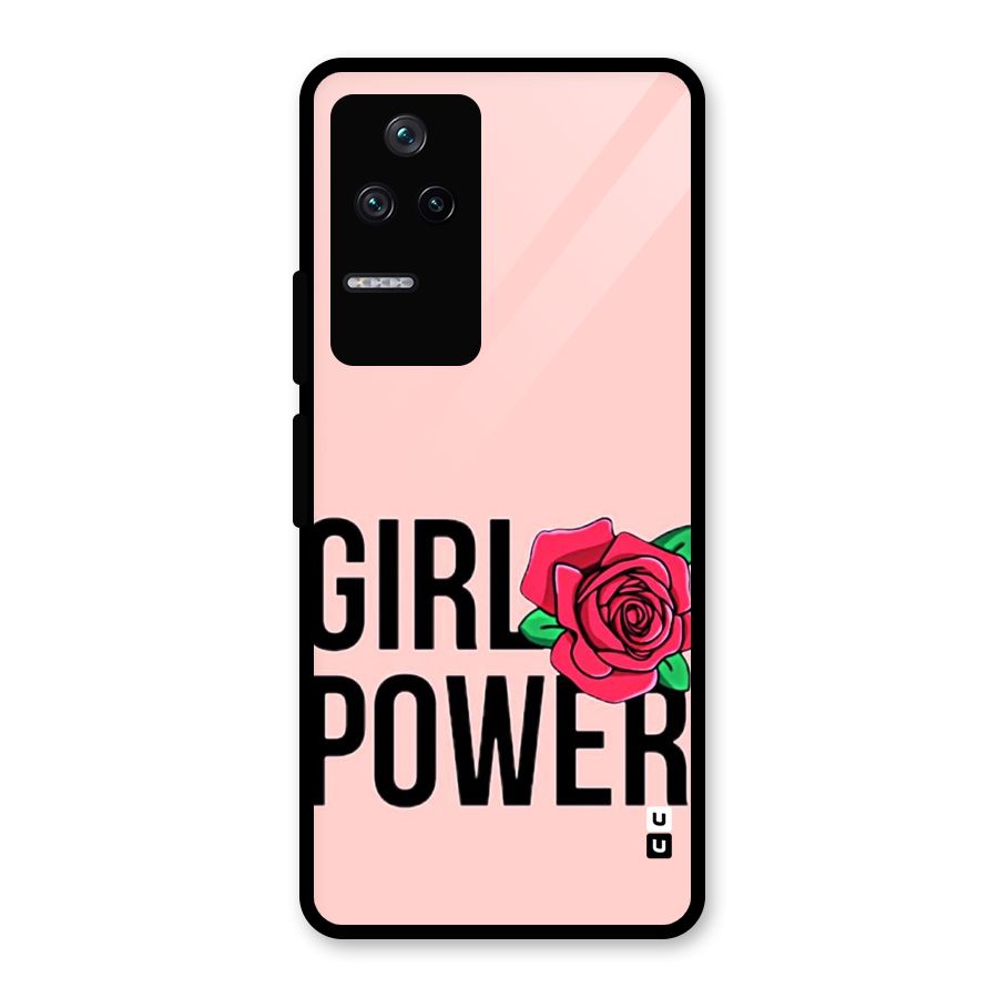Girl Power Glass Back Case for Poco F4 5G