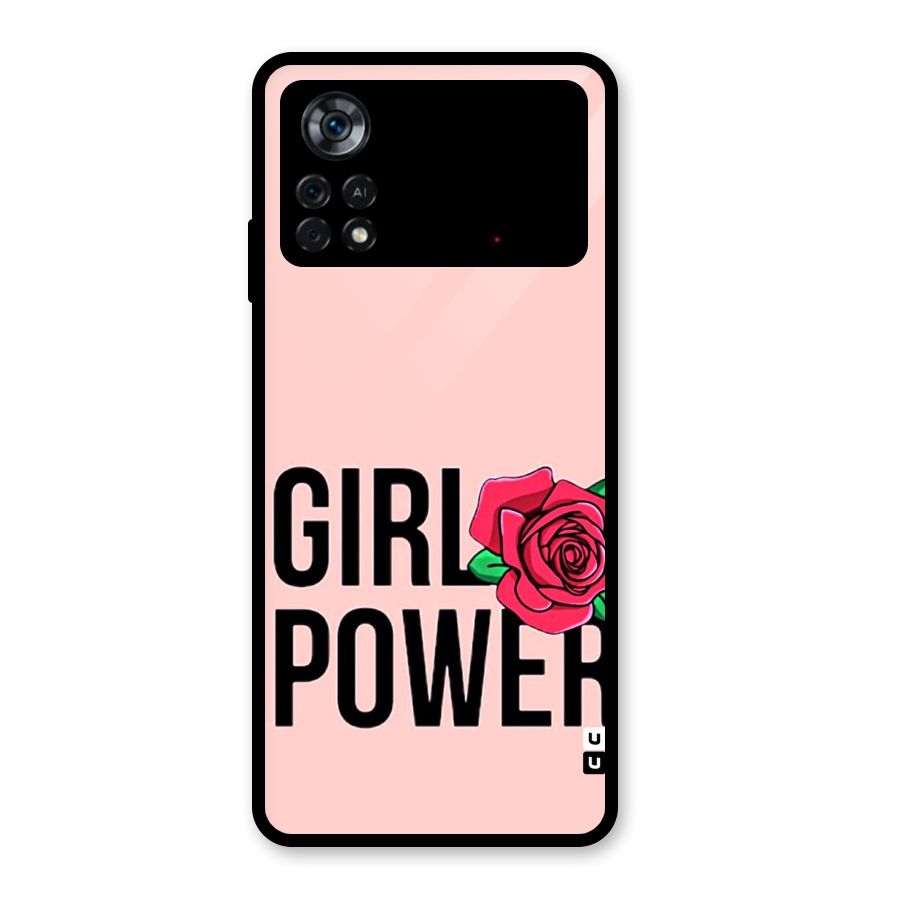 Girl Power Glass Back Case for Poco X4 Pro 5G