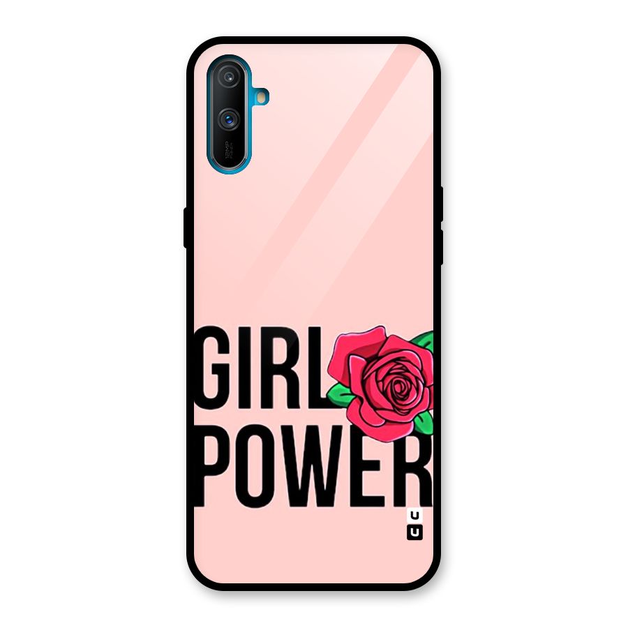Girl Power Glass Back Case for Realme C3