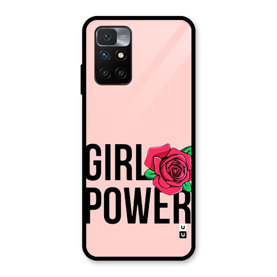 Girl Power Glass Back Case for Redmi 10 Prime