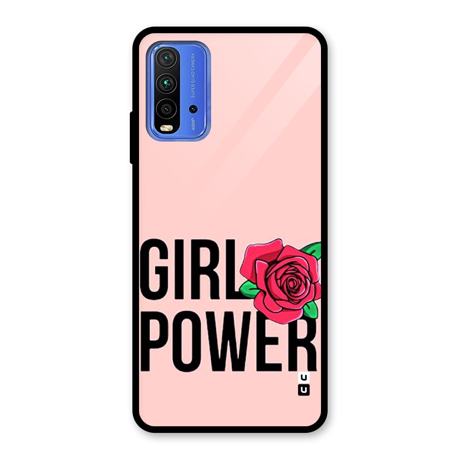 Girl Power Glass Back Case for Redmi 9 Power