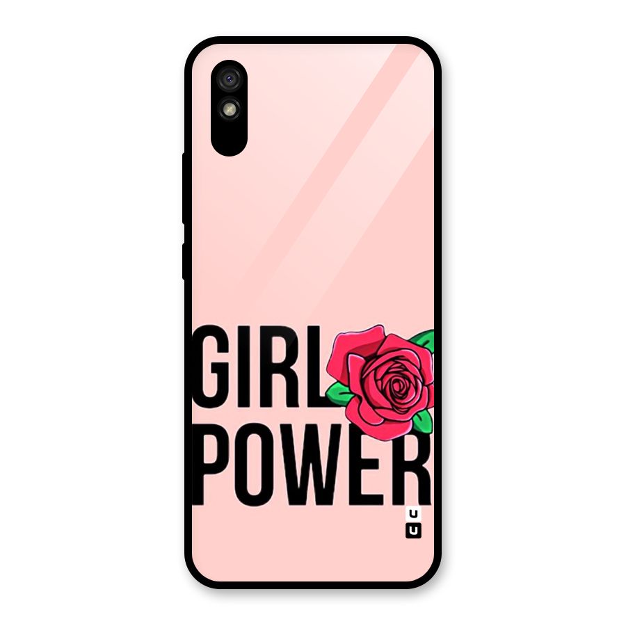 Girl Power Glass Back Case for Redmi 9i
