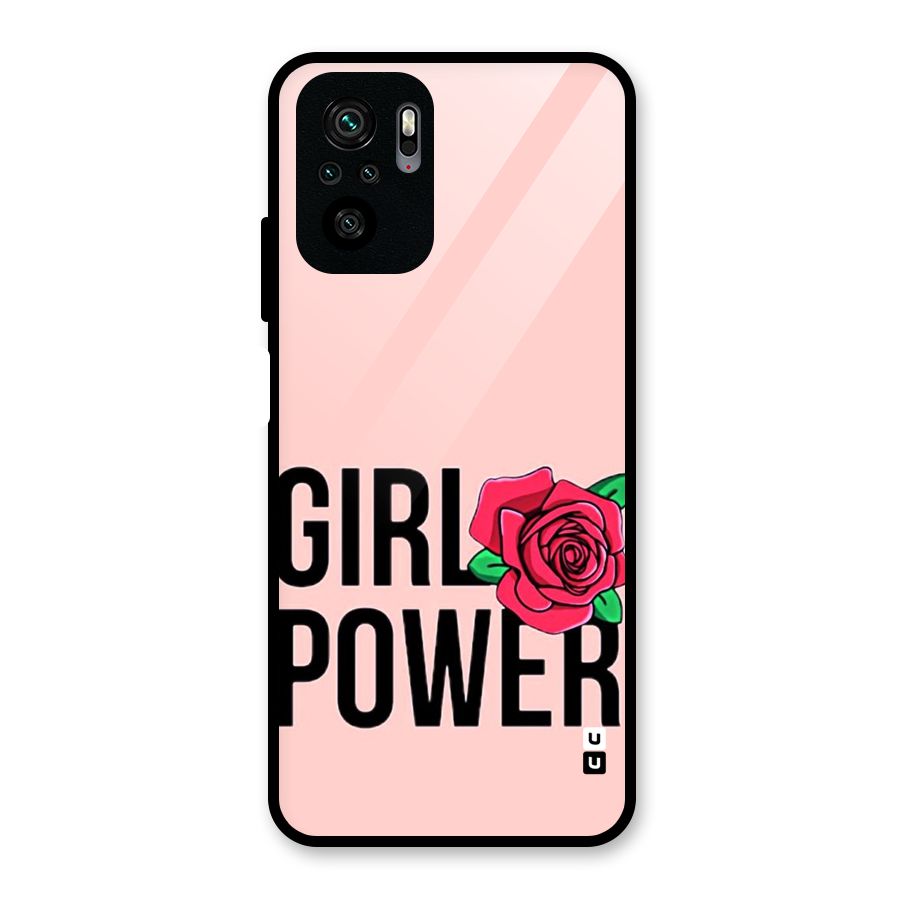 Girl Power Glass Back Case for Redmi Note 10S