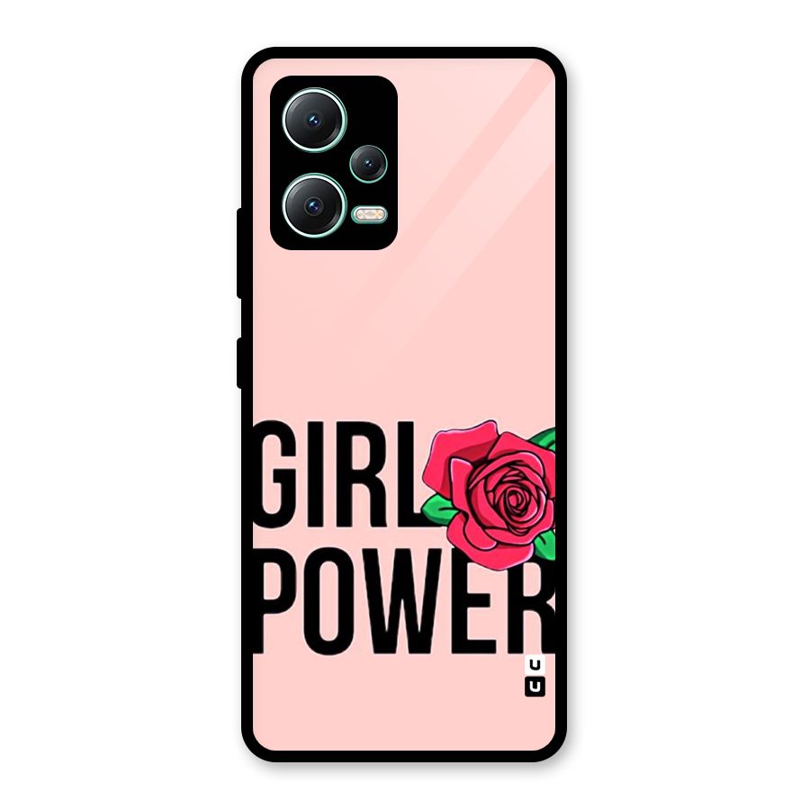 Girl Power Glass Back Case for Redmi Note 12 5G