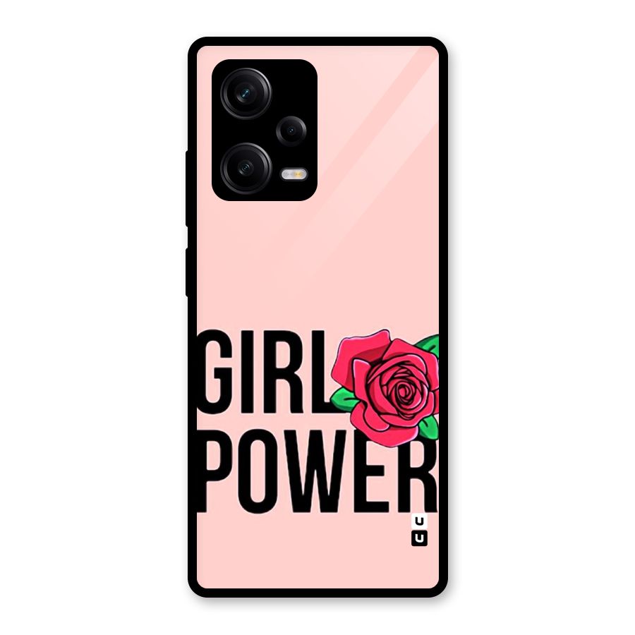 Girl Power Glass Back Case for Redmi Note 12 Pro
