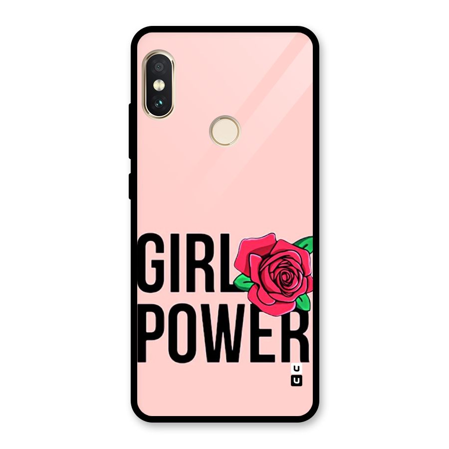 Girl Power Glass Back Case for Redmi Note 5 Pro
