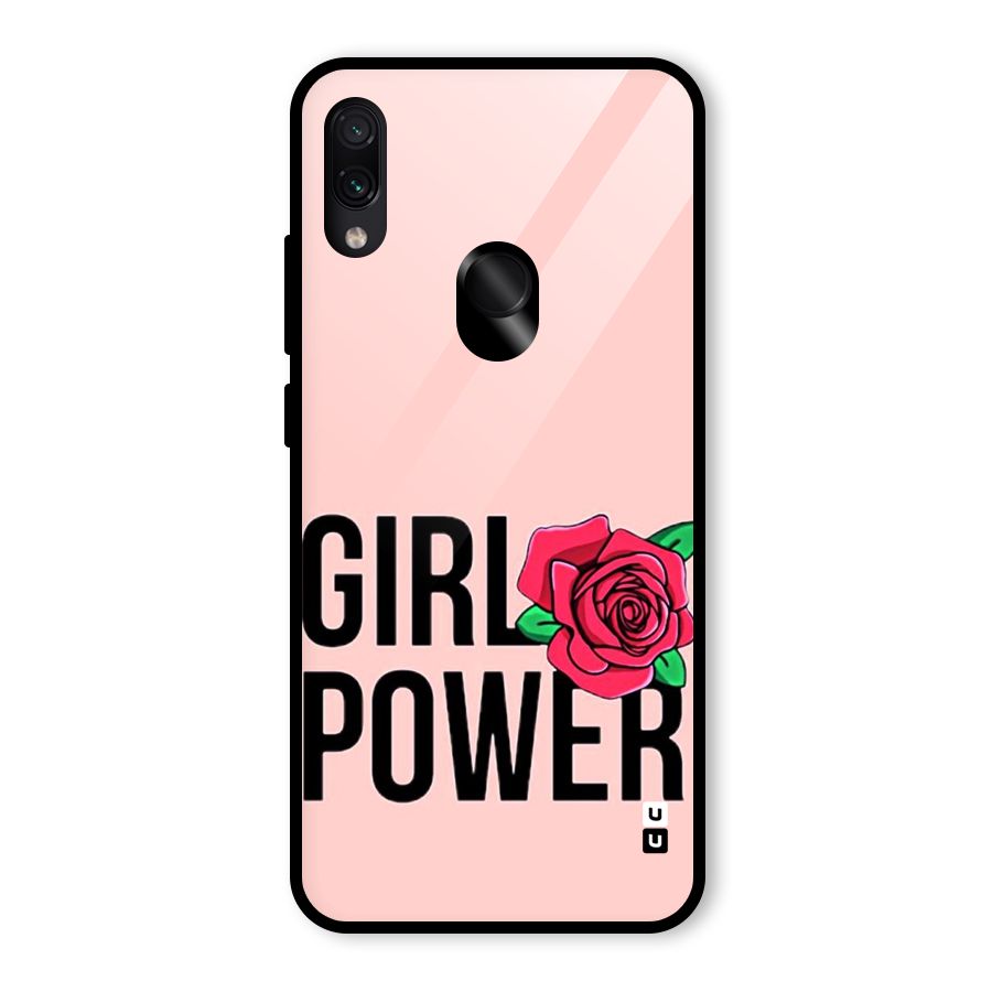 Girl Power Glass Back Case for Redmi Note 7 Pro